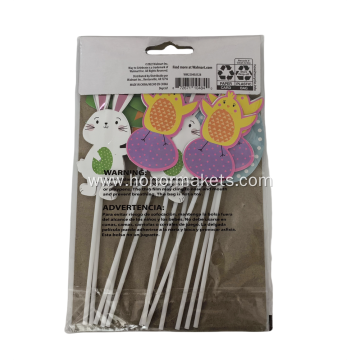 12PCS Easter Food Toppers